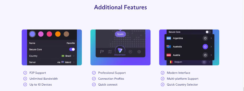 Proton vpn additional features